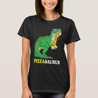Pizzasaurus Rex Cute Dinosaurus With Sunglasses Ea T-Shirt