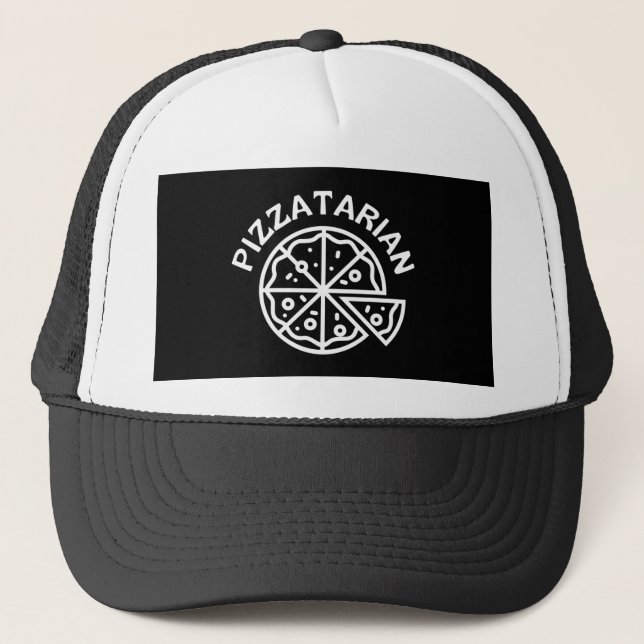 Pizzatarian Pizza Trucker Hat (Front)