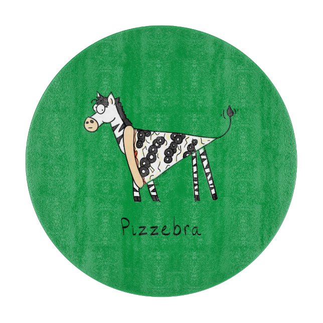 Pizzebra Pizza Zebra Cutting Board (Front)