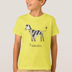 Pizzebra Pizza Zebra Kid's Boy's T-Shirt