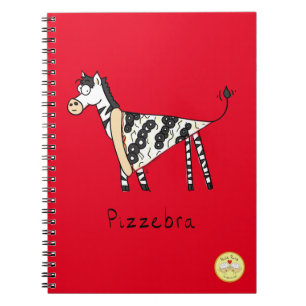 Pizzebra Pizza Zebra Notebook