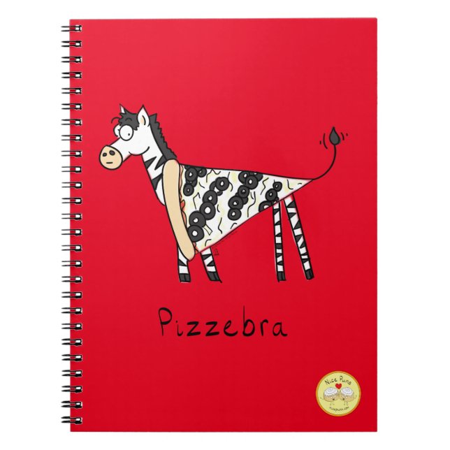 Pizzebra Pizza Zebra Notebook (Front)