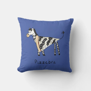 Pizzebra Pizza Zebra Pillow