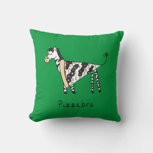 Pizzebra Pizza Zebra Pillow