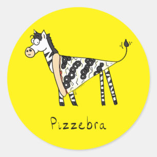Pizzebra Pizza Zebra Stickers