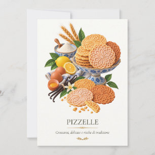 Pizzelle – Vintage Italian Dessert Invitation