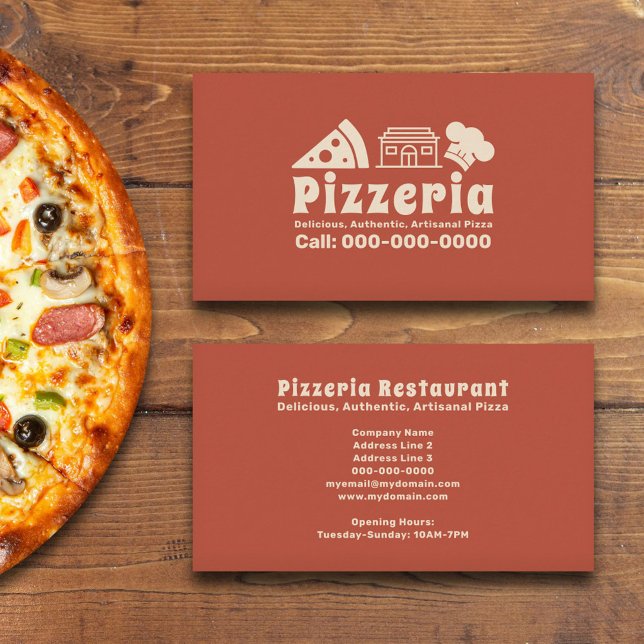 Pizzeria Business Card (Pizzeria Business Card)
