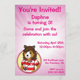 PJ Collie Invitation