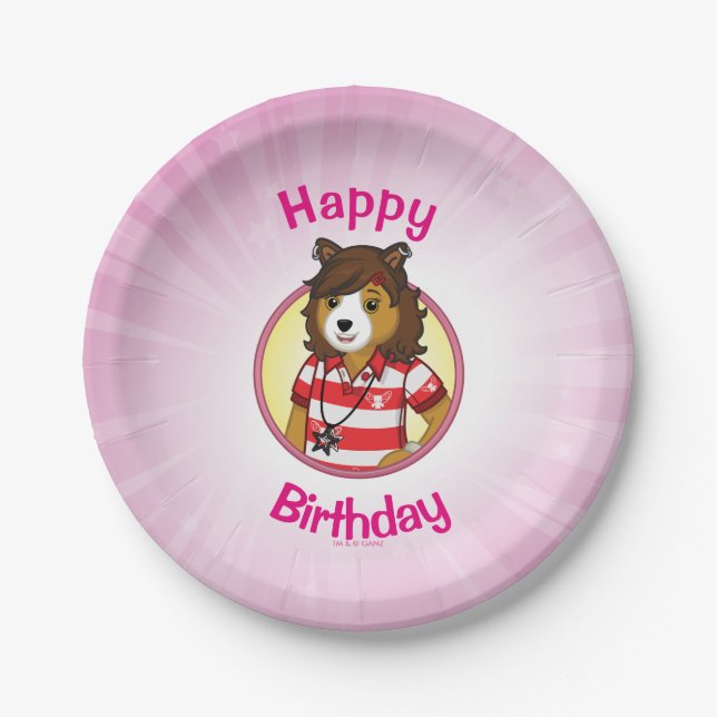PJ Collie Paper Plate (Front)