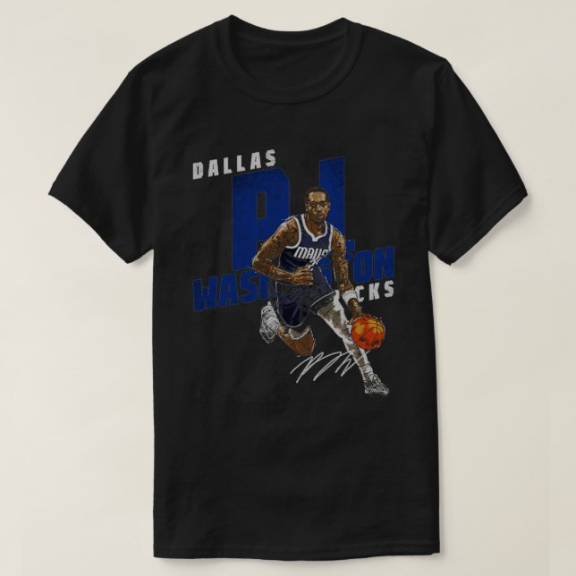 PJ Washington Dallas Slant TShirt 2 (Design Front)