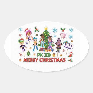 PK XD Game for video games lover Oval Sticker