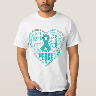 PKD Awareness Heart Words T-Shirt
