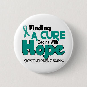 PKD Polycystic Kidney Disease HOPE 5 6 Cm Round Badge