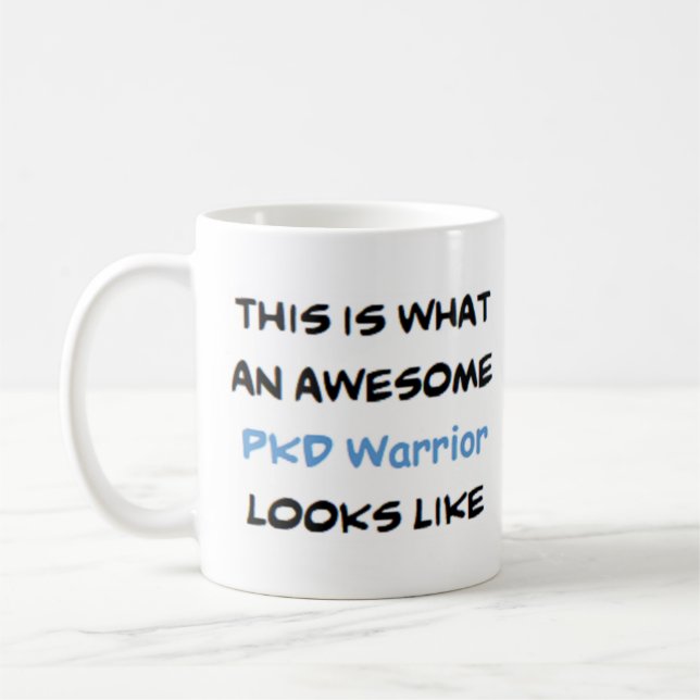 pkd warrior, awesome coffee mug (Left)