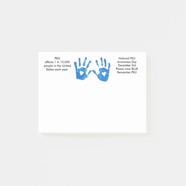 PKU Awareness Notes (Front)