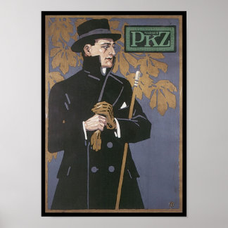 PKZ Vintage Apparel Ad Poster
