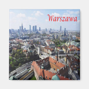 PL - Poland - Warsaw - Panorama Magnet