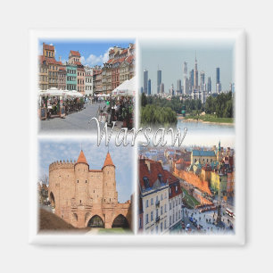 PL * Poland - Warsaw Warszawa - Polska Magnet