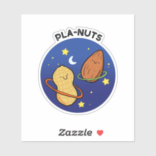 Pla-nuts Peanut Outer Space Pun Die-Cut