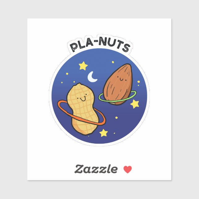 Pla-nuts Peanut Outer Space Pun Die-Cut (Sheet)