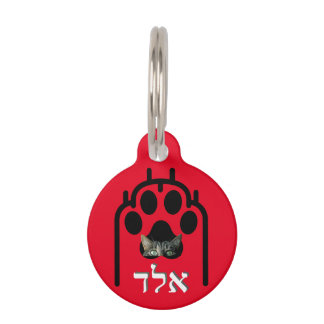 Placa para macotas Pequeña, ¨b'li ayin hara¨ Pet Tag