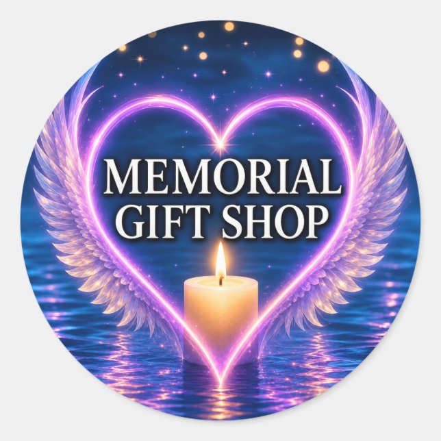 Place a Memorial Gift Shop Sticker on Your Gift (Front)