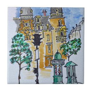 Place Alphonse Deville   Paris, France Tile