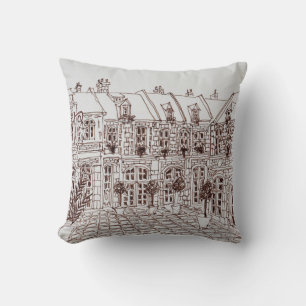 Place Aux Oignons, Old Town Lille, France Cushion