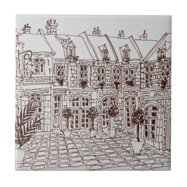 Place Aux Oignons, Old Town | Lille, France Tile (Front)
