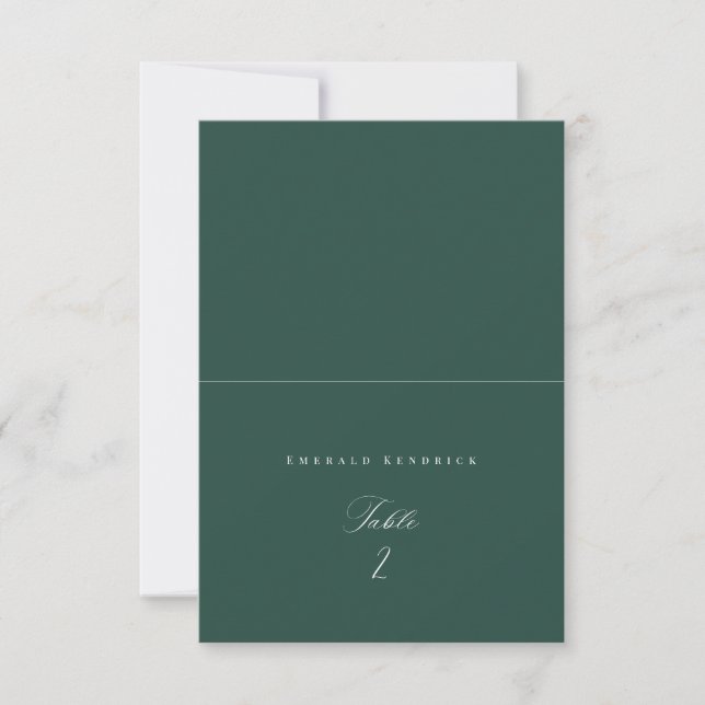 Place Card Wedding Escort Tent Fold Seating Number (Front)