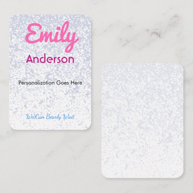 Place Cards Custom Printed Guest Seating | Elegant (Front/Back)
