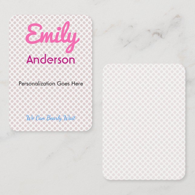 Place Cards Custom Printed Guest Seating | Elegant (Front/Back)