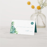 Place Cards Tropical Destination Wedding Theme