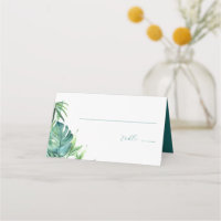 Place Cards Tropical Destination Wedding Theme