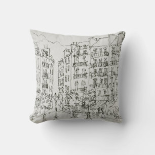 Place Dauphine, Ile de la Cite Paris, France Cushion