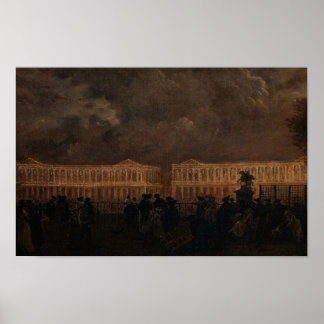 Place de la Concorde, 1781 Poster