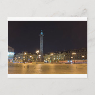 Place de la concorde in Paris at night Postcard