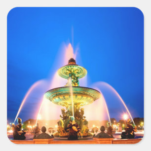Place de la Concorde, Paris, France Square Sticker