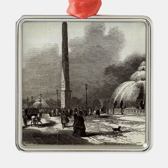 Place de la Concorde, Paris Metal Tree Decoration (Front)