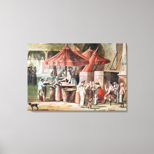 Place de l'Apport-Paris Front of Grand Canvas Print (Front)