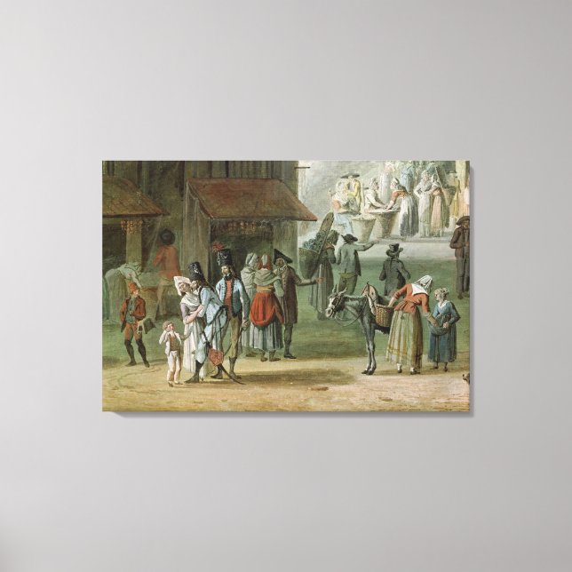Place de l'Apport-Paris in Front Canvas Print (Front)