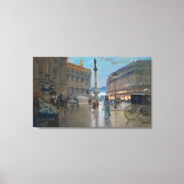 Place de L'Opera, Paris Canvas Print (Front)