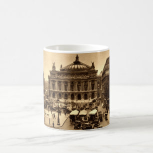 Place de l'Opera, Paris France c1925 Vintage Coffee Mug