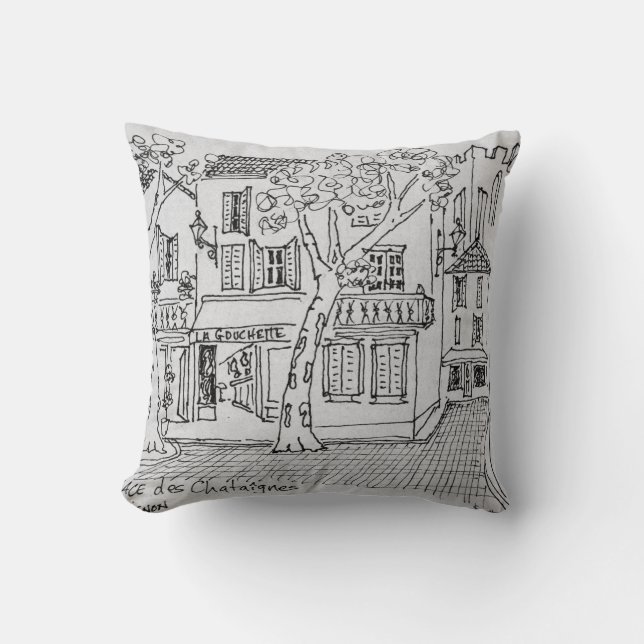 Place des Chataignes | Avignon, France Cushion (Front)
