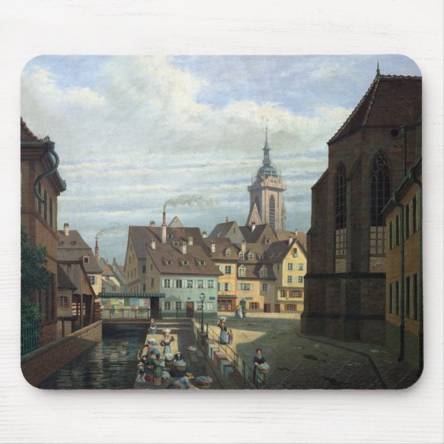 Place des Dominicains, Colmar, 1876 Mouse Pad (Front)
