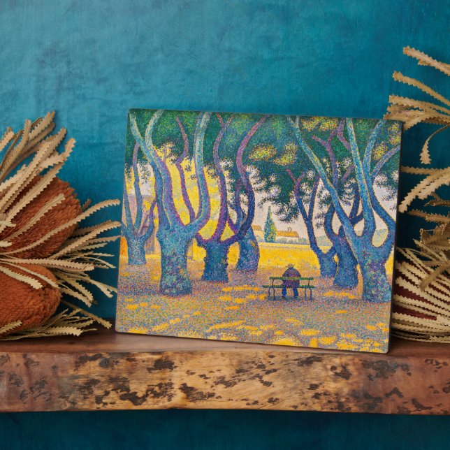 Place des Lices, St. Tropez | Paul Signac | Plaque (Side)