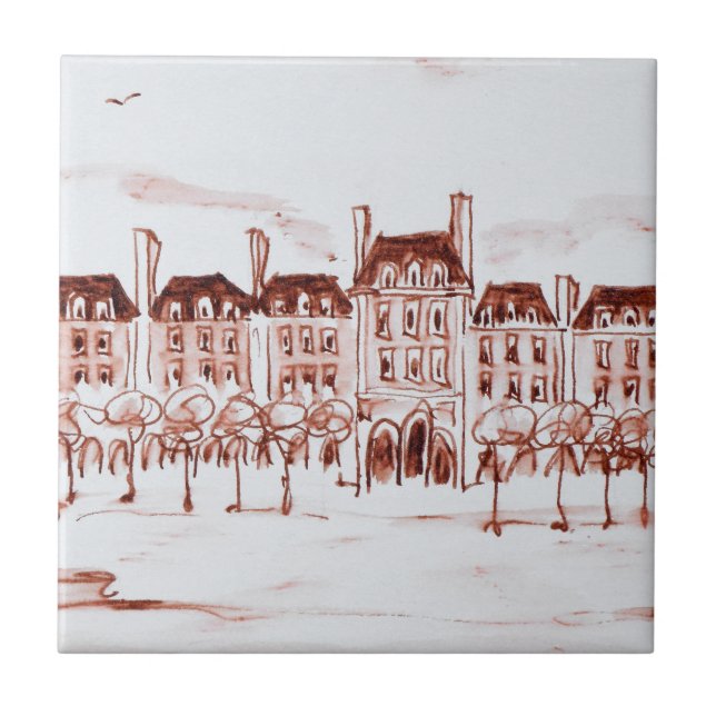 Place des Vosges | Marais, Paris Tile (Front)