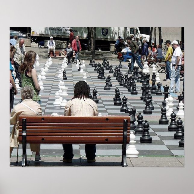 Place Émilie-Gamelin in Montreal,Chess in the Park Poster (Front)