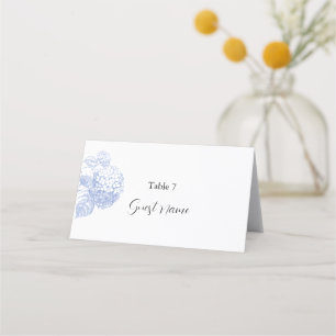 Place & Escort card with Hydrangea