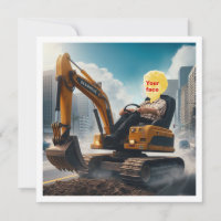 Place my face in the pic, excavator, digger 